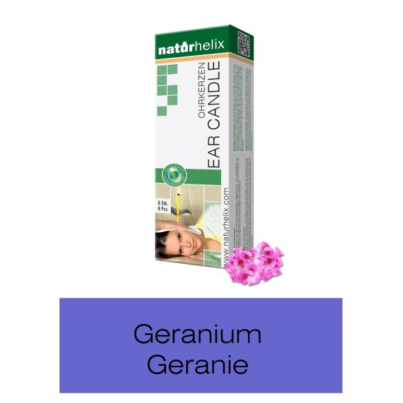 Naturhelix Ohrkerzen mit Geranie-Öl, 6er-Packung