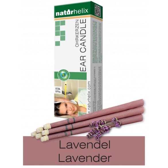 Naturhelix Ear Candles with Lavender Oil, 6pcs Pack