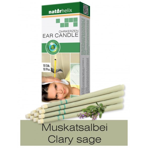 Candele Auricolari Naturhelix con olio di Salvia Sclarea, 10pz/cf