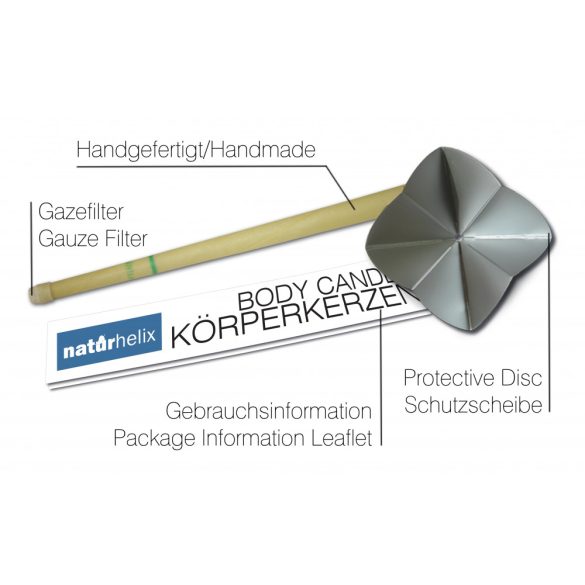 Naturhelix Körperkerzen - Natur, 2er-Packung