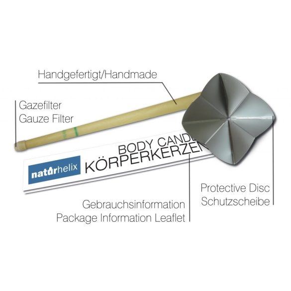 Naturhelix Körperkerzen - Natur, 10er-Packung