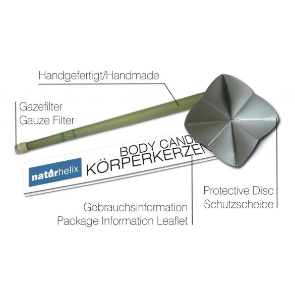 Naturhelix Körperkerzen - Brennnessel, 10er-Packung