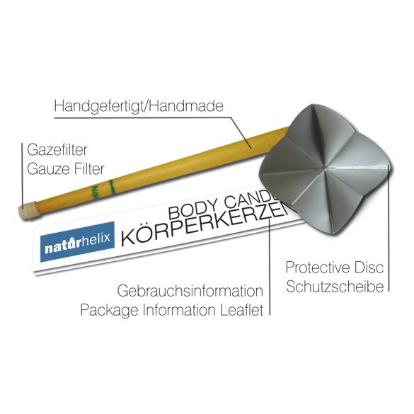 Naturhelix Körperkerzen mit Kamillenöl, 10er-Packung