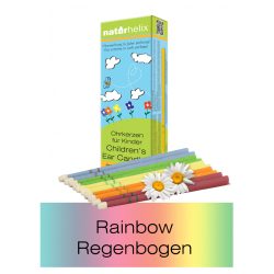   Candele Auricolari Arcobaleno per Bambini Naturhelix con olio di Camomilla, 10pz/cf