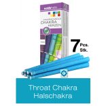 Naturhelix Chakrakerzen - Halschakra / Hellblau, 7er-Packung