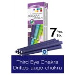 Naturhelix Chakrakerzen - Stirnchakra / Dunkelblau, 7er-Packung
