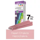 Candele Chakra - Chakra del Cuore Naturhelix/ Rosa, 7pz/cf