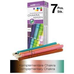 Naturhelix Komplementäre Chakrakerzen, 7er-Packung